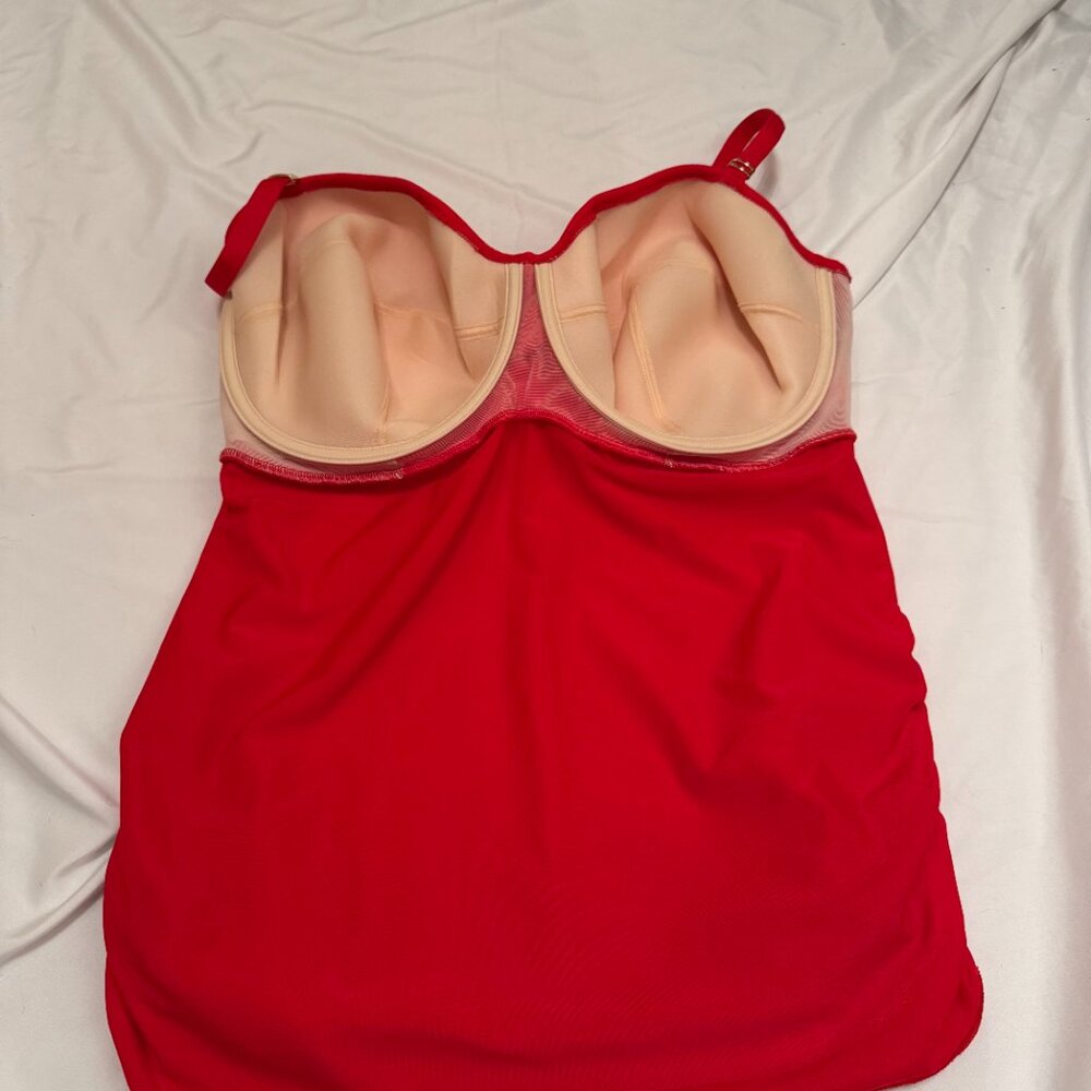 Fantasie Red Twist Front Tankini Top - Picture 3 of 8